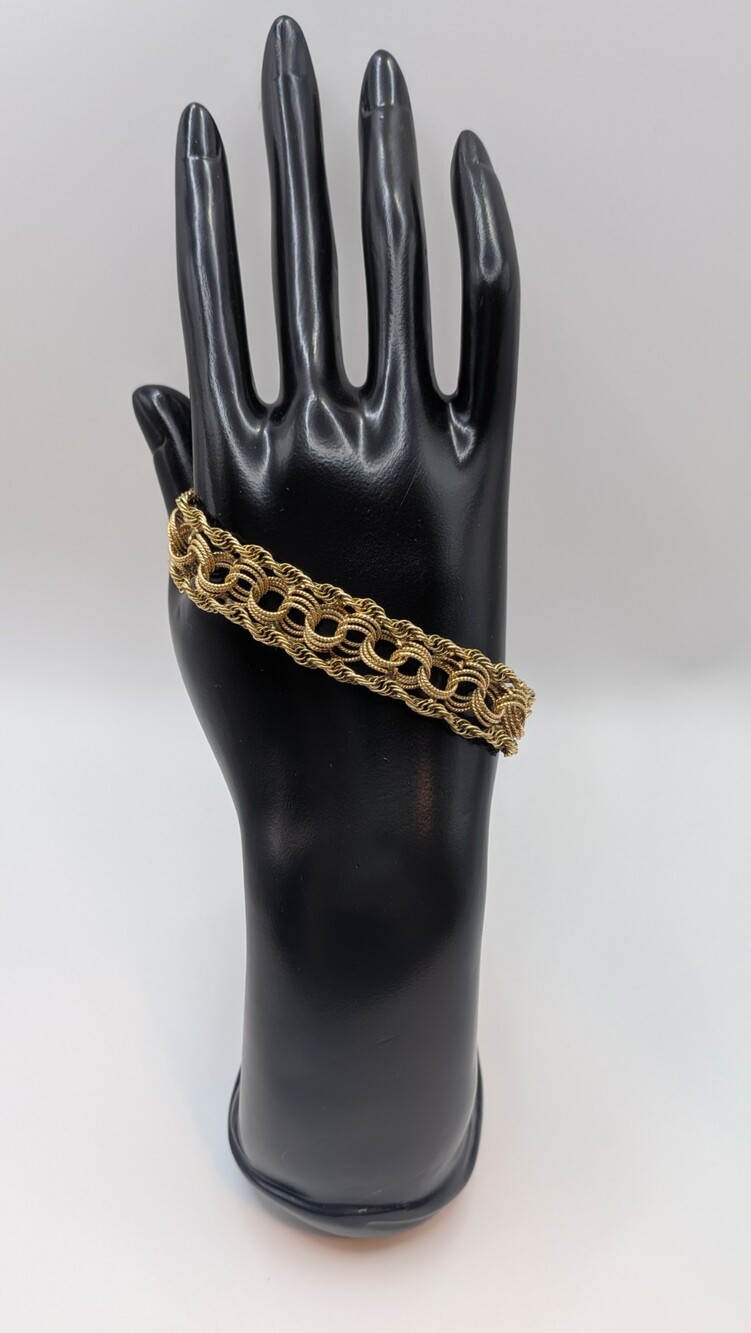 13K Multi-Chain Style Yellow Gold Bracelet